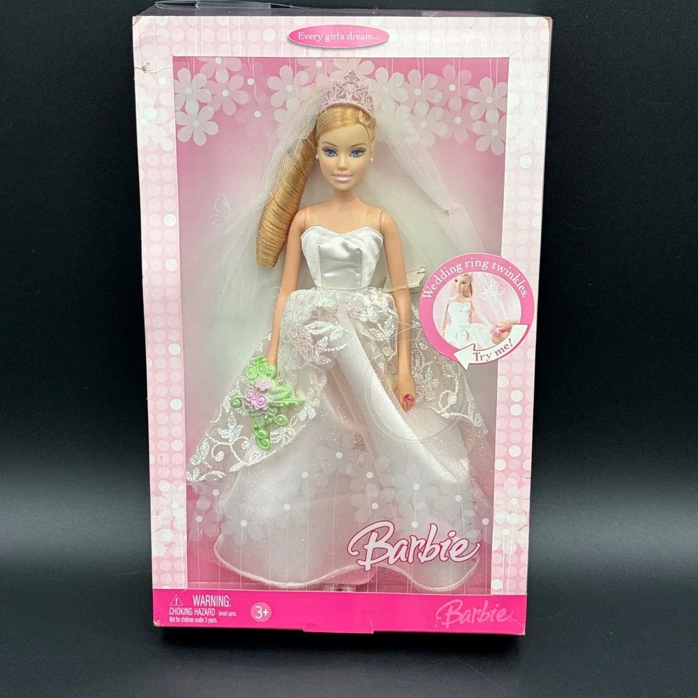 Mattel Barbie Ken Wedding Day Bride Groom Dolls K8583 K8739 2006 Twinkle Ring